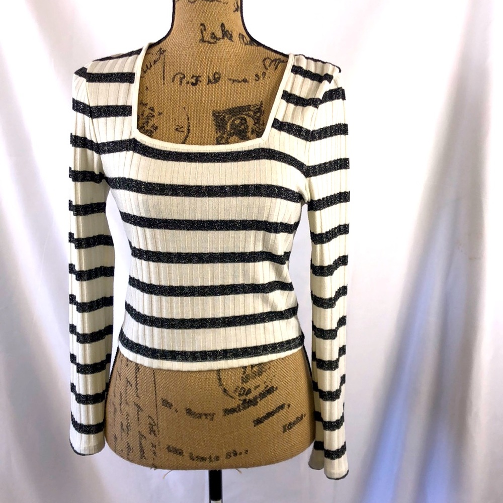 Ten Sixty Sherman crop top long sleeve Size M NWOT